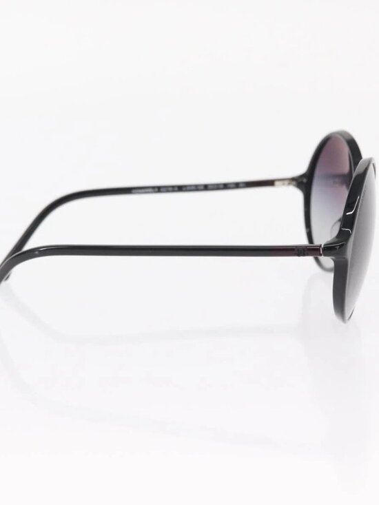 CHANEL Sunglasses plastic Black CC Auth BA9082 main image 12